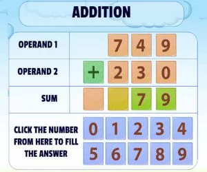 Game Addition Practice