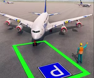 Air Plane Parking 3d full screen