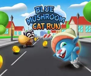 Game Blue Mushroom Cat Ru