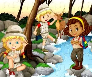 Game Camping Kids Jigsaw