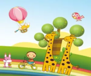 Game Cartoon Giraffe Puzz