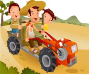 Game Cartoon Tractor Puzz