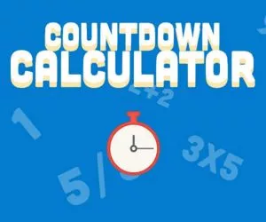 Countdown Calculator full screen