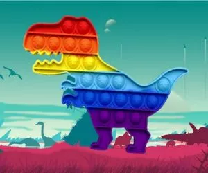 Dinosaur Pop It Jigsaw full screen