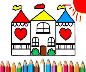 Game Doll House Coloring 