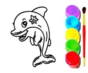 Game Dolphin Coloring Boo