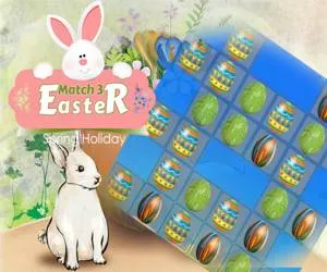 Easter Eggs Match 3 Deluxe full screen