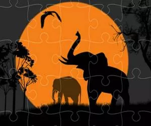 Game Elephant Silhouette 