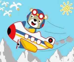 Friendly Airplanes For Kids Coloring full screen