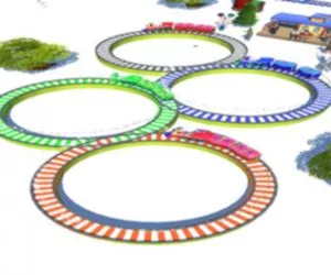 Game Lowpolly Train Racin