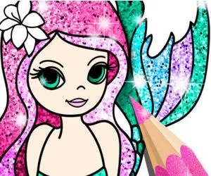 Game Mermaid Coloring Boo