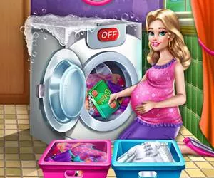 Game Mommy Washing Clothe