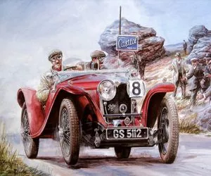 Game Painting Vintage Car