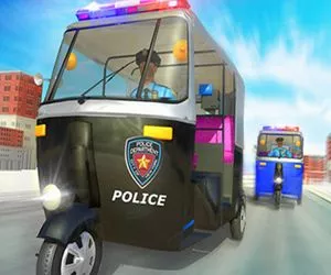 Game Police Auto Rickshaw