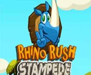 Rhino Rush Stampede full screen