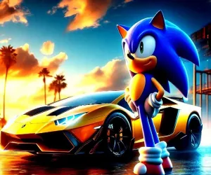 Play Sonic Run For Lamborghini