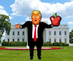 Trump Apple Shooter full screen