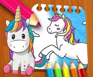 Game Unicorn Coloring Boo