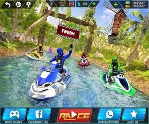 Game Water Power Boat Rac