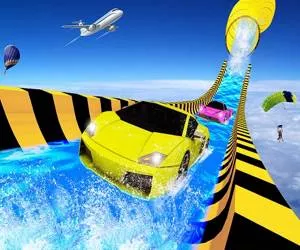 Game Water Slide Car Raci